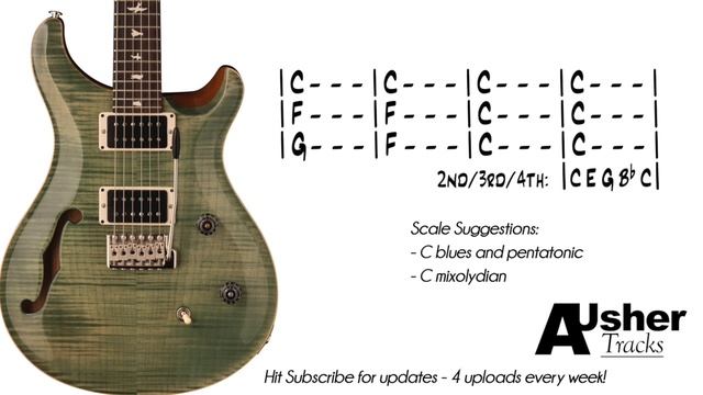 Funk Blues 12 Bar in C major _ Guitar Backing Track смотреть онлайн