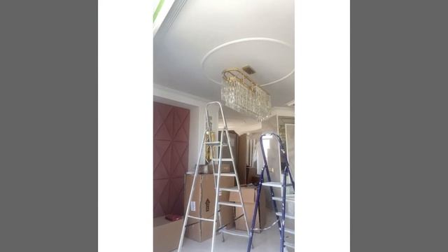 Монтаж люстры