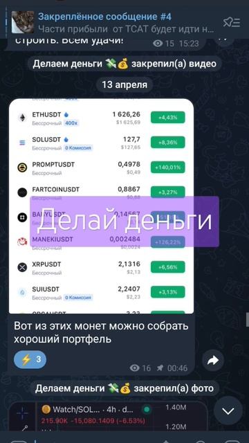 Делай деньги на крипте #крипта #криптовалюта #инвестиц смотреть онлайн