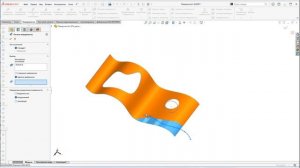 SolidWorks. Инструмент Отсечь поверхность. Панель Поверхности