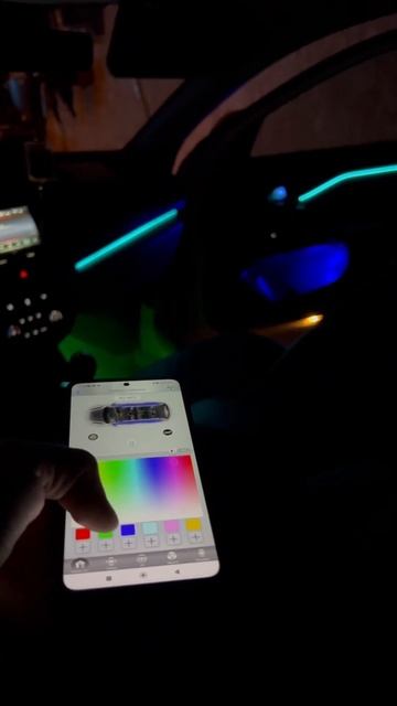 Lada Vesta контурная подсветка салона Ambient Light