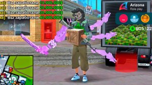 СОБРАЛ ВСЕ БАФФЫ НА РАЗВОЗЧИКА ПРОДУКТОВ С МАЙНСКЕЛЕТОМ - НОВАЯ ИМБА в GTA SAMP на ARIZONA PR