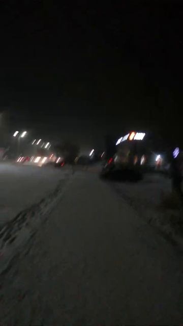 Ночное освещение Караганды - на 18 мкр 