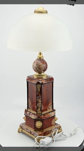 Лампа настольная из яшмы в подарочной упаковке 305*305*600? смотреть онлайн