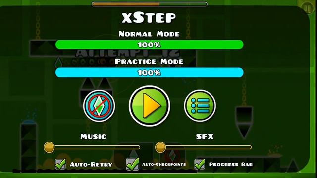 прохождение уровня XStep на 3 монеты!