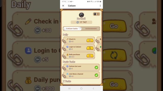 Выполняем ежедневные активности в Catizen и получаем бес? смотреть онлайн