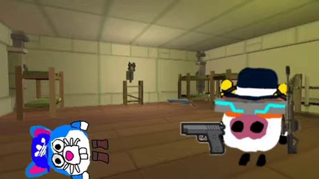 нарисованая анимация PVP Чикен Ган смотреть онлайн