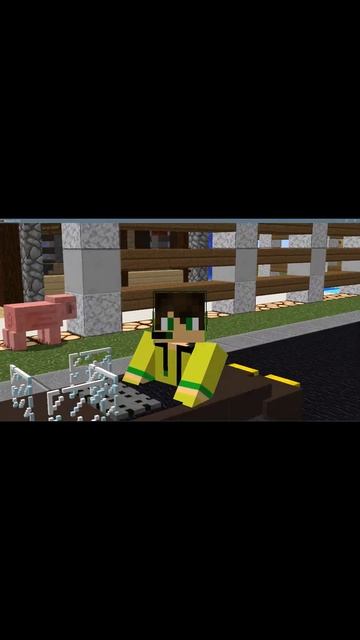в майнкрафте есть машины что.... #shorts #minecraft #скорость