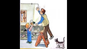 Якоб помогает папе