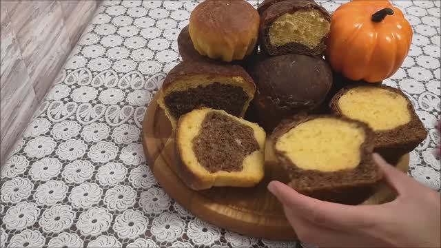 Тыквенно шоколадные булочки. ОСЕННЯЯ ВЫПЕЧКА РЕЦЕПТ. Выпечка с тыквой. НЕВЕРОЯТНО ВКУСНО