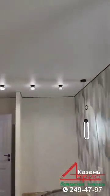 Белый матовый потолок Премиум в спальню смотреть онлайн