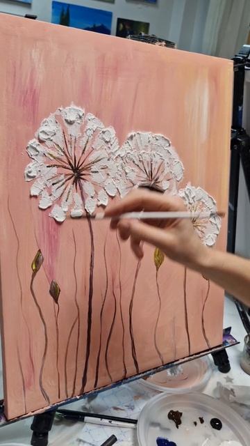 Творческий вечер для взрослых #painting #art #творчество #oilpainting #landscape #мастеркласс