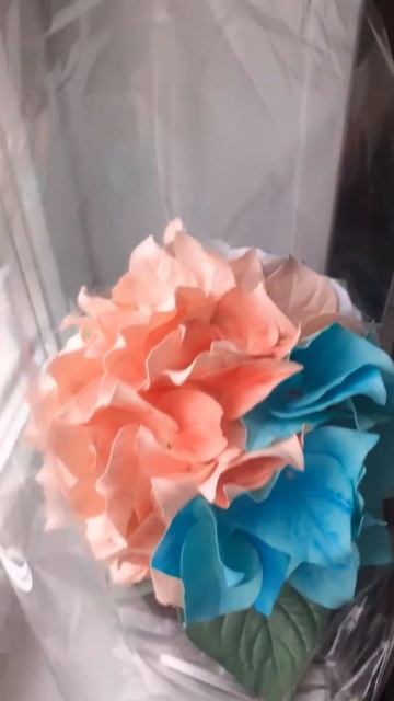 Светильник гортензия из фоамирана