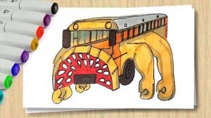 Рисуем Автобус Пожиратель Качок _ Brick Rigs