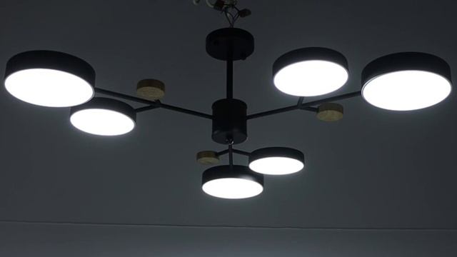 Люстра 1075/6BK LED 72Вт черный 98х98х60 см 5202365 смотреть онлайн