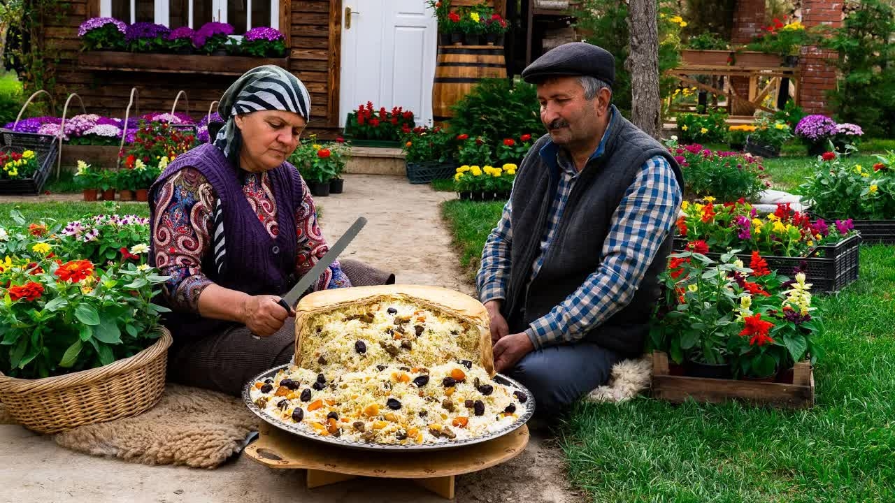Шах-плов с Говядиной и Тыквой По-Деревенски смотреть онлайн