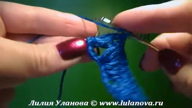 Веерный узор Открытые гребешки - Crochet Pattern Open Scallops - веера и ракушки крючком