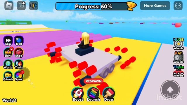 Играю в колесо рисование Obby смотреть онлайн