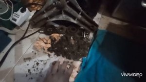 Замена подшипников барабана на стиральной машине LG.