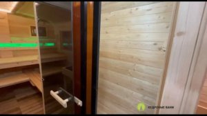 Куб баня бочка 6 метров на 2.4 метра с утеплением и 3-мя с?