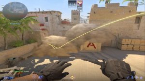 Все основные смоки и гранаты на карте MIRAGE за Т сторону