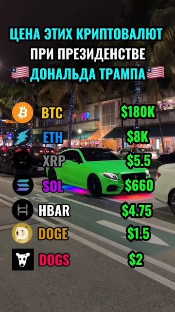 ЦЕНА ЭТИХ КРИПТОВАЛЮТ ПРИ ПРЕЗИДЕНТСВЕ ТРАМПА🇺🇸 #кр смотреть онлайн