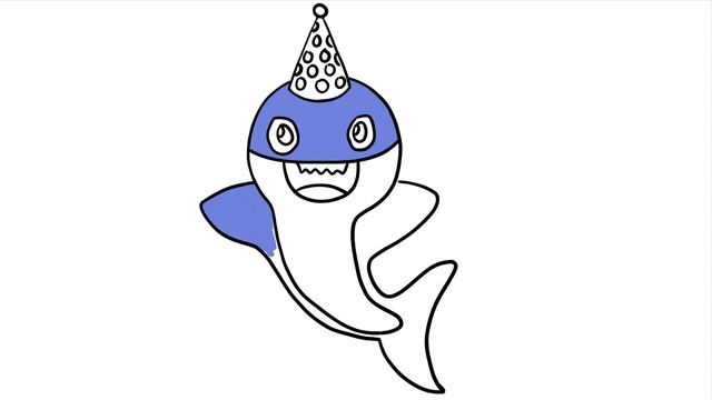 Bolalar uchun akula rasm chizish | How to draw Baby Shark for kids | Рисование Акулы | ToBiART смотреть онлайн