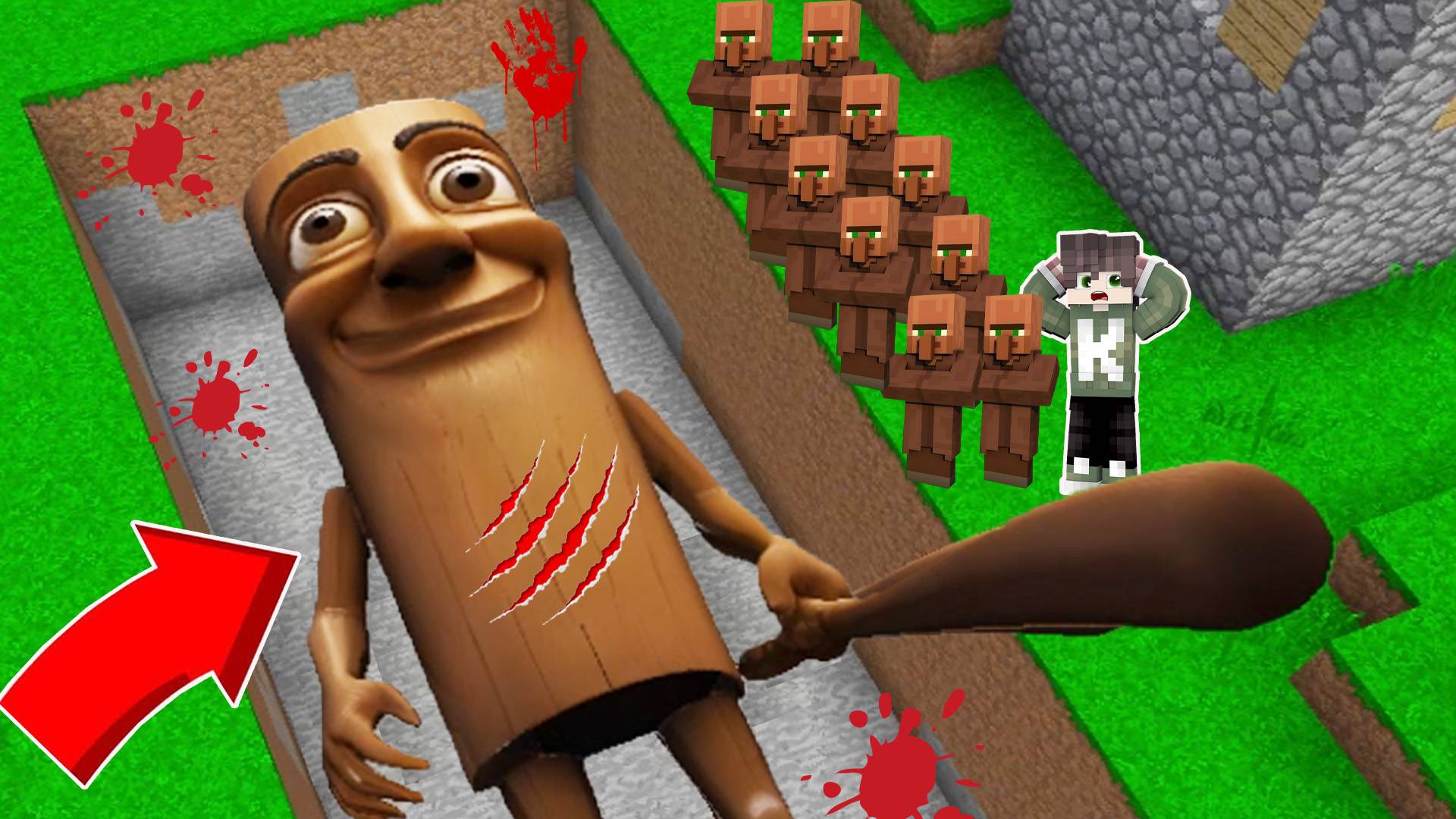 Я НАШЕЛ МОГИЛУ ОГРОМНОГО ТУНГ ТУНГ САУРА В МАЙНКРАФТ МЕМ БРЕЙНРОТ смотреть онлайн