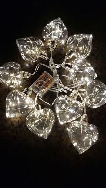 Гірлянди ялинкові🎄 Лампочки Сердечка 10 LED Біла, 3,5 м ❄ смотреть онлайн