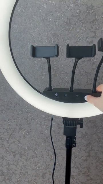 Кольцевая лампа на штативе, 42см смотреть онлайн