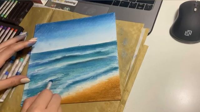 Рисуем море пастелью/ Pastel to the sea смотреть онлайн