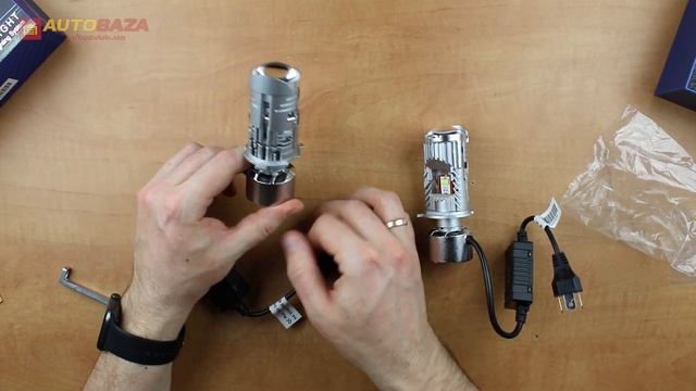LED лампа ALED H4 Н19 35W/55W 6000K RH4G02 смотреть онлайн