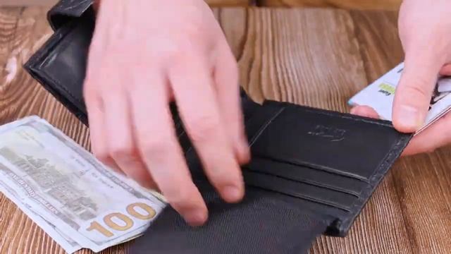 Обзор кожаного мужского кошелька KARYA 21200 смотреть онлайн