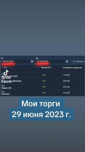 Мои торги 29 июня 2023 #трейдер #акции #биржа #инвестиции #?