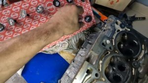 Ремонт ГБЦ  LANCER 10, ПРОГОРЕЛИ КЛАПАНА, разборка, дефекто