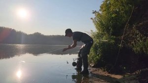 Ловля щуки на резинку с живцом на реке