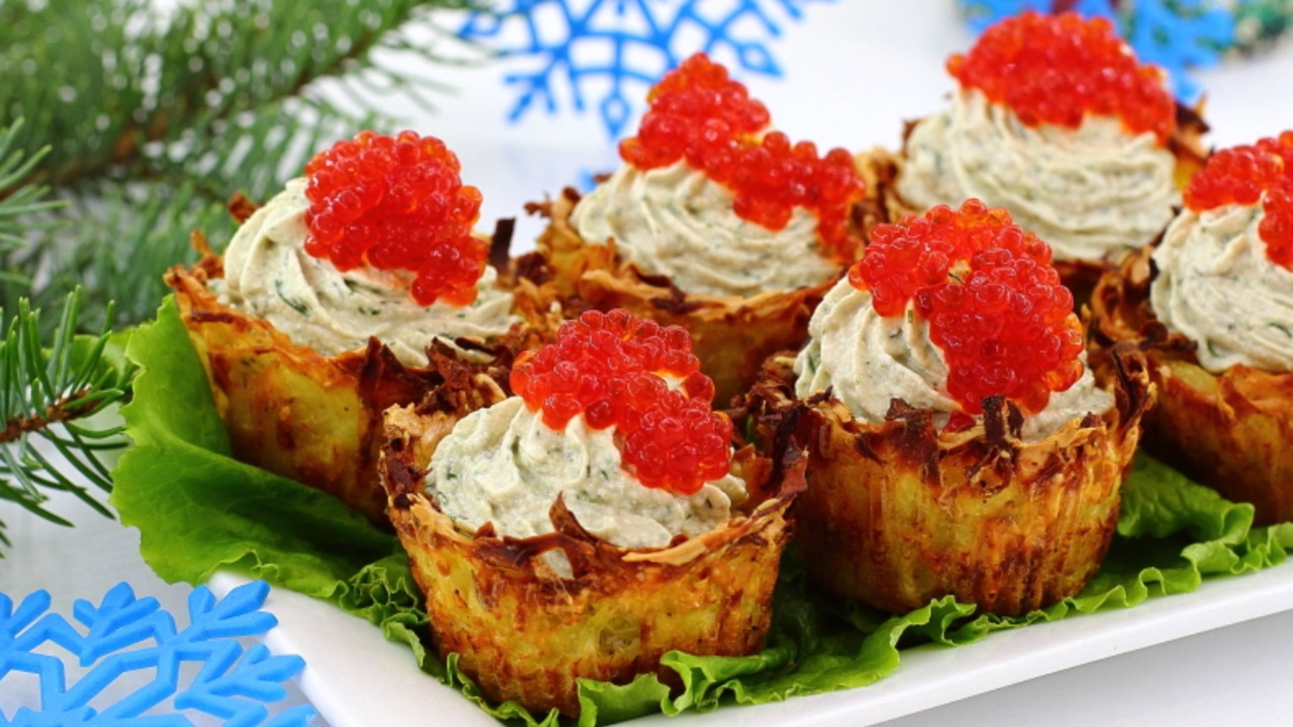 🫕 Картофельные корзиночки с селедочным кремом - вкусная закуска на праздничный стол смотреть онлайн