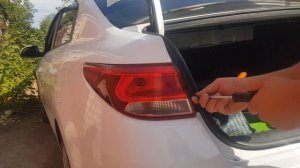 ЗАМЕНА ЛАМПЫ СТОП СИГНАЛА КИА РИО 4 | KIA RIO 4