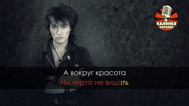 Калинка караоке " Печаль " группа КИНО. Акустика смотреть онлайн