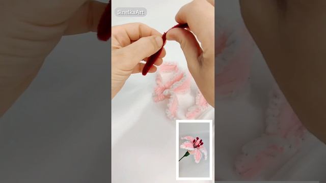 Лилия из синельной проволоки/ DIY / Tutorial / Синельная проволока мастер класс смотреть онлайн