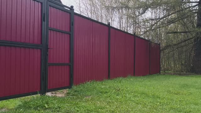 Лучший забор из профлиста. Как сделать красивый забор своими руками. смотреть онлайн