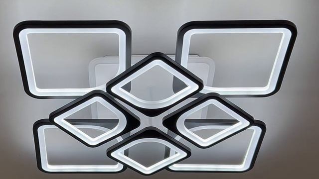 Світлодіодна LED люстра з пультом та підсвічуванням 155W