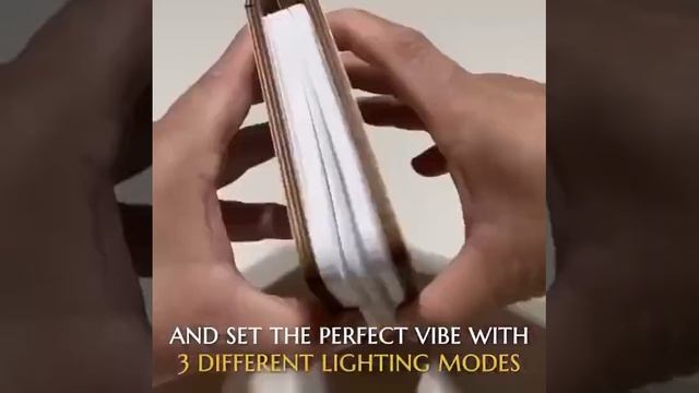 Книга-світильник у дерев'яній обкладинці смотреть онлайн