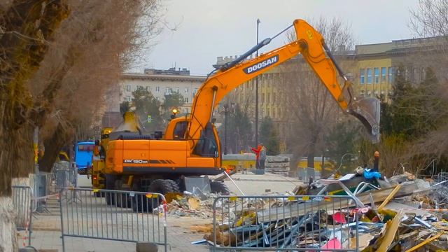 Ремонт улиц Волгограда удаление магазина Магнит с пло