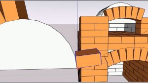 Мини Русская печь в уличном исполнении вариация 2