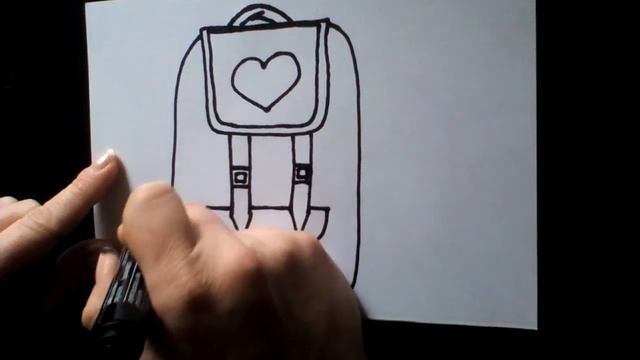 Cómo dibujar una mochila Как нарисовать милые рисунки смотреть онлайн