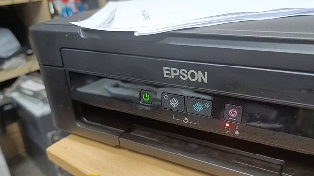Epson L222 мигает капля и бумага?
