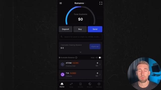 Где стейкать STRK; APT; TIA; DYDX; DOT; ATOM