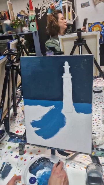 Арт-вечеринка на день рождения  #artist #art #творчество #painting #landscape #куркино #химки