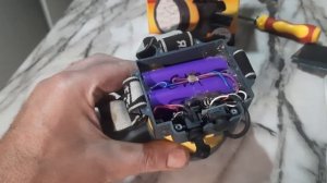 Китайский фонарик замена свинцовой акб на Li-ion 18650